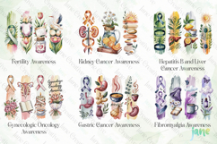 Cancer Brushstroke Sublimation Clipart Product Image 5