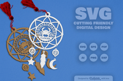 Cancer Dream Catcher Laser Cut Set SVG Product Image 2