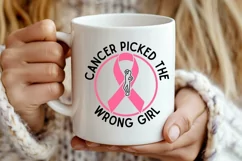 Cancer Picked The SVG, Breast Cancer SVG Design Product Image 2