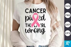 Cancer Picked The SVG, Breast Cancer SVG Design Product Image 1