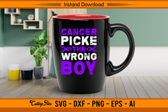 Cancer Picked The Wrong Boy Awareness SVG Product Image 3