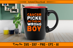 Cancer Picked The Wrong Boy Leukemia Awareness SVG Product Image 3