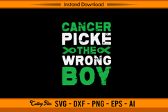 Cancer Picked The Wrong Boy Liver Awareness SVG File Product Image 1