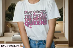 Breast Cancer SVG Retro T-shirt Design, Breast Cancer PNG Product Image 2