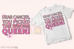 Breast Cancer SVG Retro T-shirt Design, Breast Cancer PNG Product Image 3