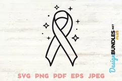 Cancer Ribbon Drawing SVG