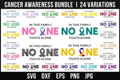 set of 24 cancer ribbons