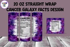 20 OZ Straight Tumbler Galaxy Zodiac Nutrition Facts Product Image 4