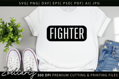 FIGHTER SVG Breast Cancer Awareness SVG Pink Ribbon HOPE SVG Product Image 3