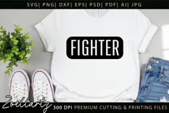 FIGHTER SVG Breast Cancer Awareness SVG Pink Ribbon HOPE SVG Product Image 3