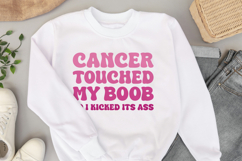 Cancer Touched My Boob SVG Breast Cancer Survivor Quote Product Image 2