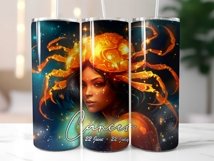 Zodiac Signs Skinny Tumbler Wrap Sublimation Bundle Product Image 10