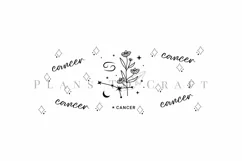 cancer zodiac coffee mug sublimation wrap glass mug wrap svg presized for 11oz and 15oz glass ready to cut and sublimation files