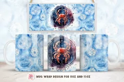 Zodiac Mug Wrap Sublimation Designs, Cancer Mug, Cancer Png