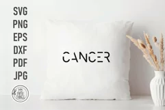 The Cancer  Zodiac Sign svg cut files use for minimalist style T-shirt, mugs, tumblers, posters, signs, tote bags, pillows, phone case, other items