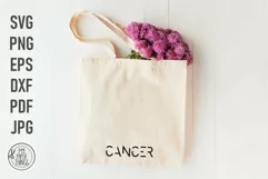 The Cancer  Zodiac Sign svg cut files use for minimalist style T-shirt, mugs, tumblers, posters, signs, tote bags, pillows, phone case, other items