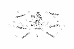 cancer zodiac star sign starbucks 16oz hot cup wrap svg presized template for tumbler grande suitable for cricut and silhouette