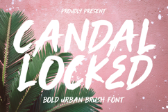 Candal Locked Bold Urban Brush Font Product Image 1