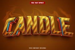Candle 3D editable text effect Product Image 1