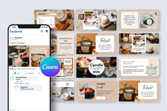 Candle Facebook Canva Posts Templates Product Image 5