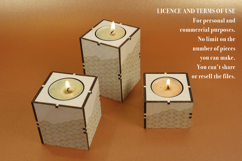 Candle Holder Tower Vector File for Laser Cutter. Product Image 5