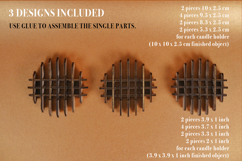 Candle Holder Grid Vector File for Laser Cut - 3 variations Product Image 4