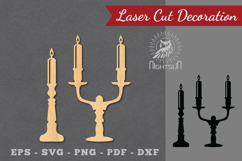 Candle Holder Laser Cut Decoration SVG Product Image 1