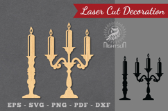 Candle Holder Laser Cut Decoration SVG Product Image 1