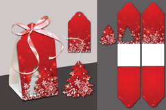 Candle holder/tag with cut-out Christmas tree Product Image 3