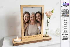 Candle Holder with Vase and Photo Frame Laser Cut |Engraving Product Image 1