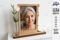 Candle Holder with Vase and Photo Frame Laser Cut |Engraving Product Image 1