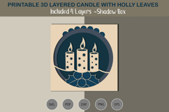 Candle SVG shadow box Product Image 3