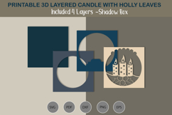 Candle SVG shadow box Product Image 2