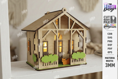 Candle House Laser Cut | Night Light | Candle Holder | CNC Product Image 1
