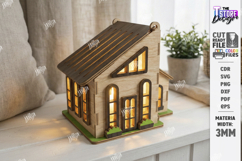 Candle House Laser Cut | Night Light | Candle Holder | CNC Product Image 1