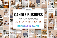 Candle Instagram Canva Story Template Product Image 1