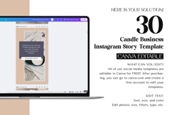 Candle Instagram Canva Story Template Product Image 10