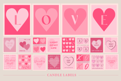 Valentine Label &amp; Coaster Bundle, valentines day bundle Product Image 2