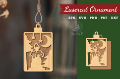 Candle Laser Cut Ornament Product Image 1