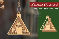 Candle Laser Cut Ornament Product Image 1