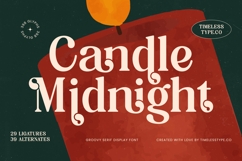Candle Midnight - Groovy Serif Display Font Product Image 1