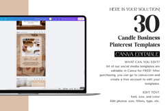 Candle Engagement Pinterest Templates Product Image 10