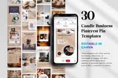 Candle Engagement Pinterest Templates Product Image 4