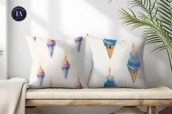 Hand-Painted Melting Ice Candle Seamless Digital Paper Product Image 2