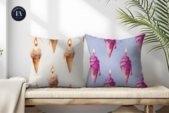 Melting Ice Candles Seamless Pattern Digital Paper Product Image 2