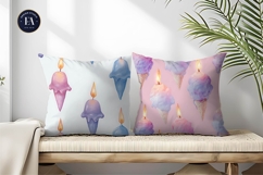 Melting Ice Candles Seamless Pattern Digital Paper Product Image 2