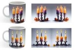 Candlesticks Halloween | Mug sublimation design Product Image 3