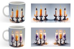 Candlesticks Halloween | Mug sublimation design Product Image 4