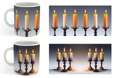 Candlesticks Halloween | Mug sublimation design Product Image 5