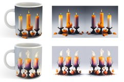 Candlesticks Halloween | Mug sublimation design Product Image 6